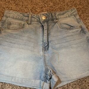 Light Blue Denim Shorts